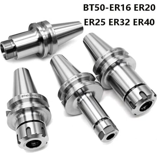 Precision 0.002mm BT50 ER16 ER20 ER25 ER32 ER40 100L 150L 200L 250L CNC Machining Center CNC Tool Holder