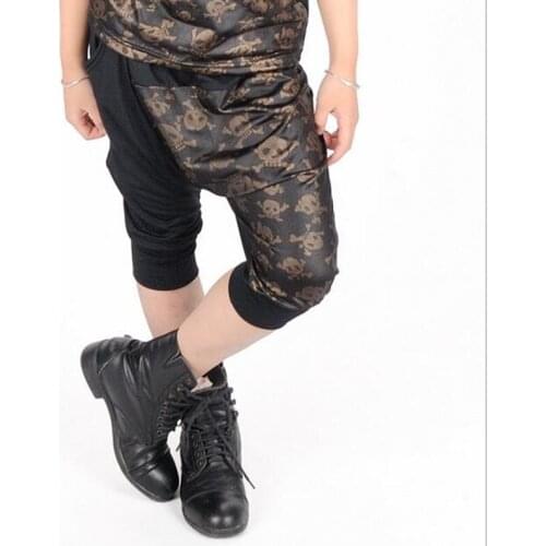 2017 Real Low New Arrival Fashion Kids Cotton Personality Harem Pants Skull Childrens Casual Outdoor Capri Clothing Trousers