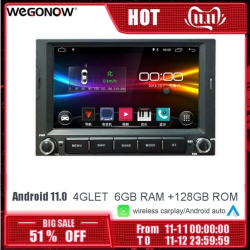 DSP IPS 8Core 7''Android 10 4GB 128G Car Player GPS 4G LET Map WIFI Radio BT For PEUGEOT PG 3008 5008 CITROEN Berlingo 2010-2016