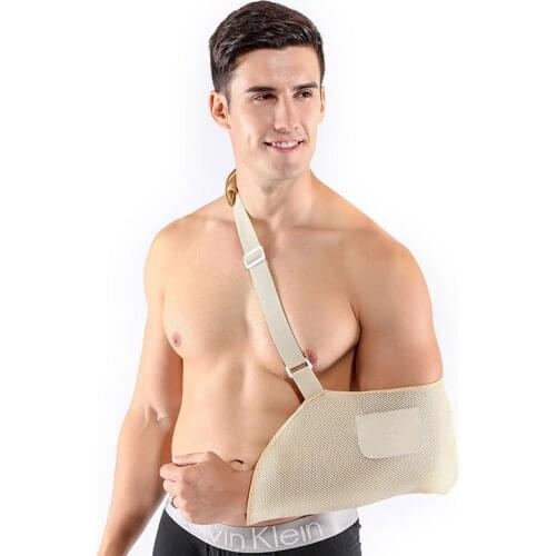 Breathable Comfortable Fabric L Shape Shoulder Medical Strap Arm Sling