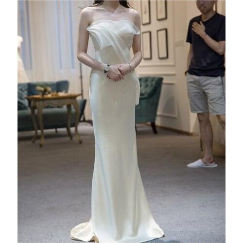 Elegant Off Shoulder Women Banquet Dress White Mermaid Sexy Long Qipao Novelty Luxury Gowns Vestidos De Festa