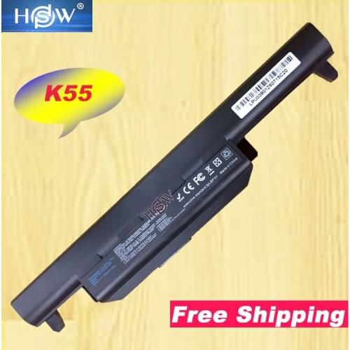 HSW A33-K55 Laptop battery for Asus A32 K55 A33-K55 A41-K55 A45 A55 A75 K45 K55 K75 X45 X55 X75 R400 R500 R700 U57 Series