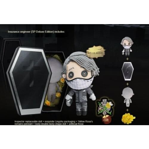 Game Identity V Aesop Carl Cosplay Pillow Plush Doll Toy Change Suit Dress Up Clothing Cute Anime Christmas Gifts Luxury
