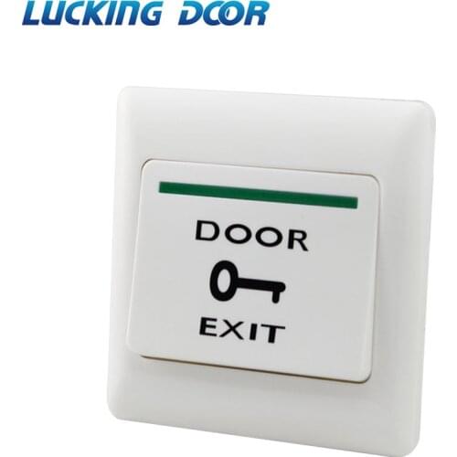 LUCKING DOOR Push Exit Button Door Exit Release Button Switch for Access Control System-White