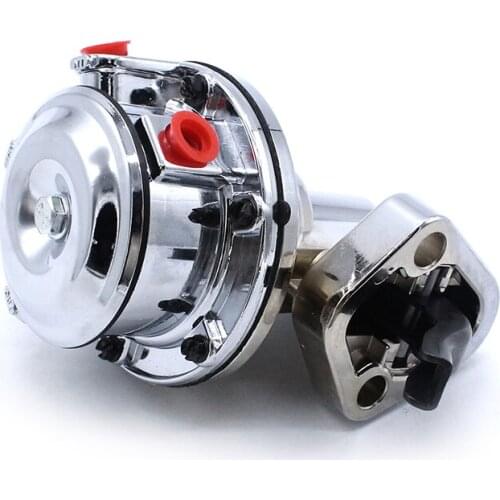 Mechanical Fuel Pump for Chevy SB 262-400,V8 Engine,6 PSI 1/4 NPT Inlet/Outlet Chrome