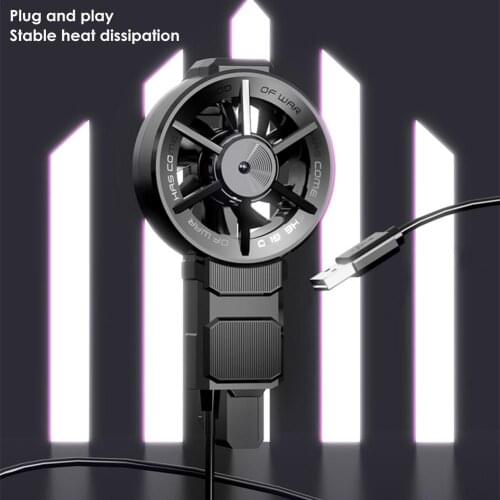Mobile Phone Cooler Cooling Fan Gamepad Holder Bracket Cellphones Fan Radiator USB Charging
