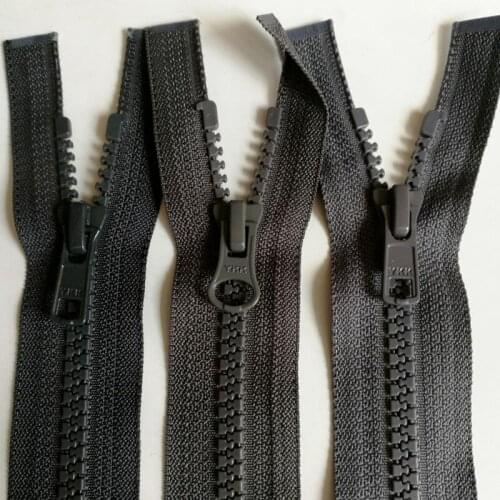 10pcs/lot YKK RESIN ZIPPER 5# Grey 61 To 68.5cm Single Open End FOR Coat Jacket SEWING ACCESSORIES DIY Apparel Fabric