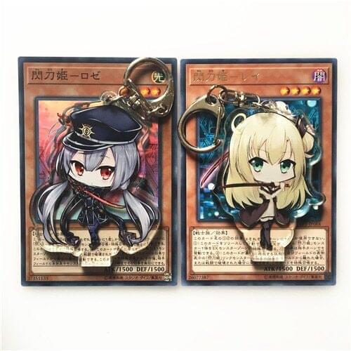 New cosmile Yugioh YU Gi OH Sky Striker Ace Display Stand acrylic Keychain Strap Decor Gift phone wallet belt new hot