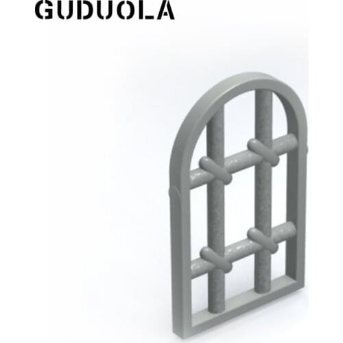 Guduola Window 1x2x2.667 Pane Twisted Bar with Rounded Top (30045) MOC Building Block Toys Parts Brick 50pcs/LOT