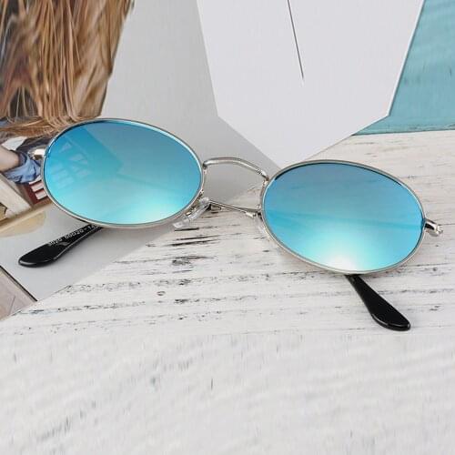 Retro Personality oval Small Polarized Sun Glasses Polarized Sunglasses Custom Made Myopia Minus Prescription Lens -1 to -6