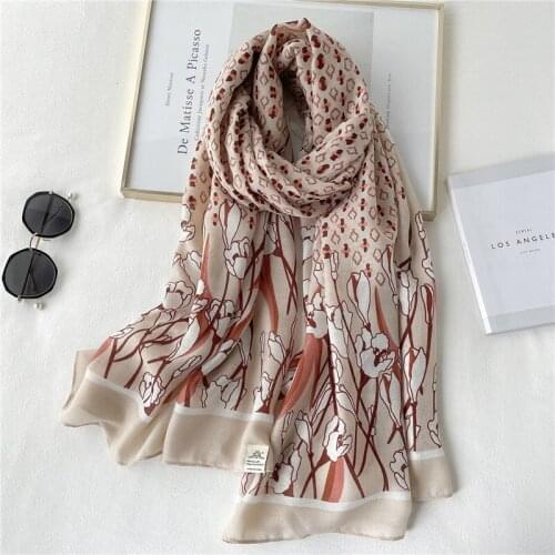 Women Warm Cotton Pashmina Scarf Hijab Luxury Print Autumn Winter Neckerchief Female Headscarves Shawl Wrap Bufanda 180*90cm