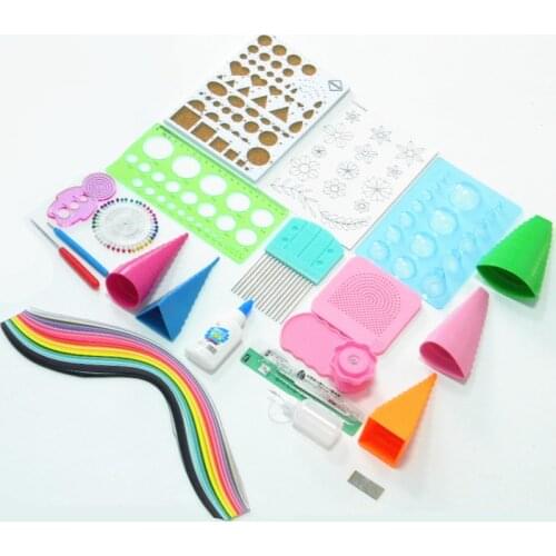 WYSE 19pc Scrapbooking Quilling Paper Tool set Starter ART Quilling Tools Kit Crimper Tower Rolling Pen Needle Tweezer DIY Craft