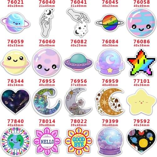 DIY Craft Supplies Sewing Accessories Cartoon Star Printed Planar Resins Mold 30 Pieces. PR-76021