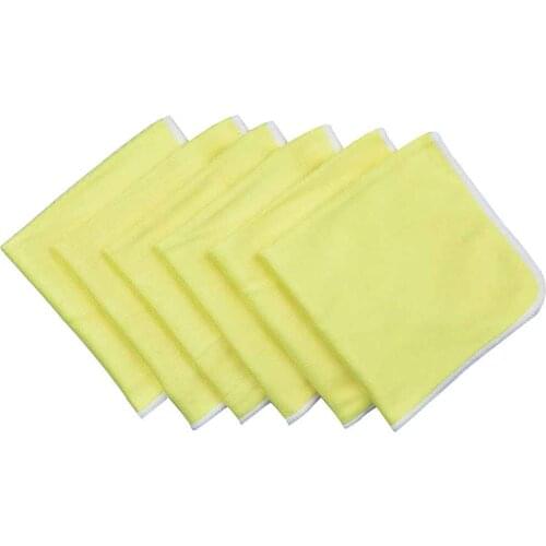 Sinland Microfiber Glass Towel Window Windshield Cleaning Cloths Eyeglass Towels Fast Drying Durable Glass Taps 16inx12in 6 PCS