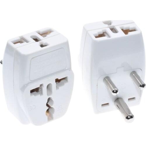 Sri Lanka, India,, Nepal, Namibia 3 Multi Outlet Type D Electrical Power Plug Travel Adapter