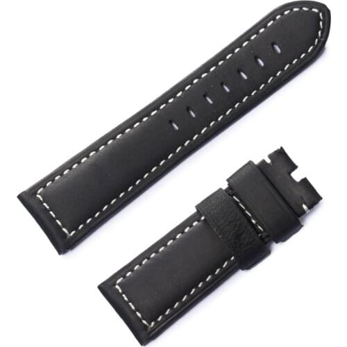 Reef Tiger/RT Sport Watches Watch Band for Men Black Brown Leather Watch Strap with Buckle RGA3503 RGA3532