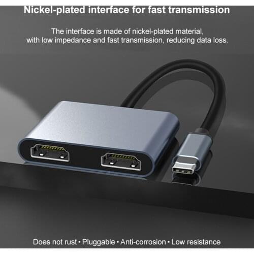 USB C Hub 4 in 1 with 4K USB 3.0 87W PD Power Delivery Compatible for Pro Air XPS Type C Devices