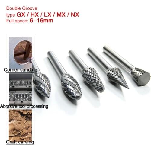GX-NX, Alloy Rotary File, Tungsten Steel Grinding Head, Plastic, Wood and Other Low-Hardness Materials Grinding