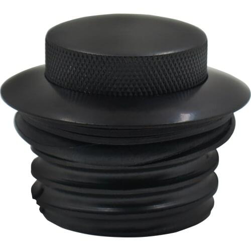 Aftermarket free shipping motorcycle parts Flush Pop Up Reservoir Gas Cap Vented Fuel tank for bike Black