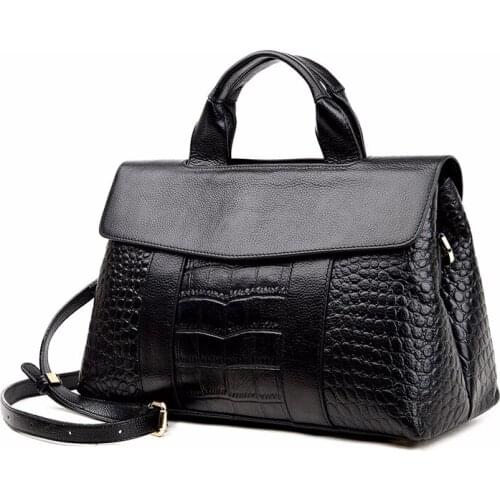 Leather Crocodile Handbag Large Capacity Womens Bag 2021 New Fashion Versatile Messenger Single Shoulder Womens Bag