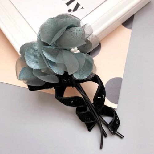 Sweet New Trendy Women Fabric Big Flowers Brooches Pin Simple Style Fashion Clothing Accessories Hot High Quality Brooch Pin