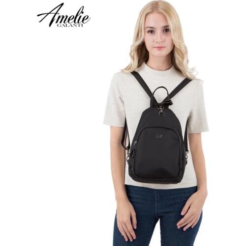 AMELIE GALANTI simple wild lady backpack Shoulder straps transformable backpack College style Autumn and winter backpack 2020