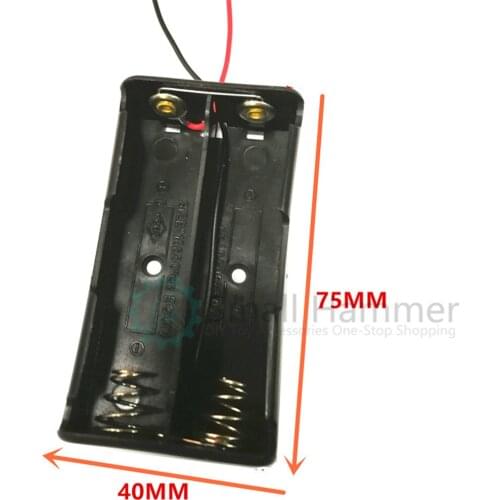 1pcs two 18650 parallel battery boxes and two 3.7v extended parallel batteries