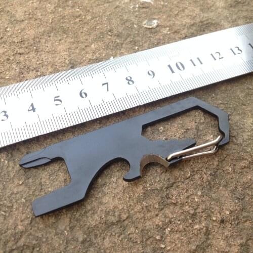 1PC EDC Portable Multifunction Hang Fast Buckle Hook Keychain Key Chain Ring Climbing Accessories Opener Rope Knife Screwdriver