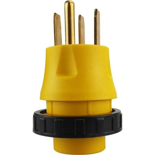 [14-50P to L5-30R] Plugrand 50 Amp Male NEMA 14-50P to 30 Amp Female NEMA L5-30R Locking Adapter