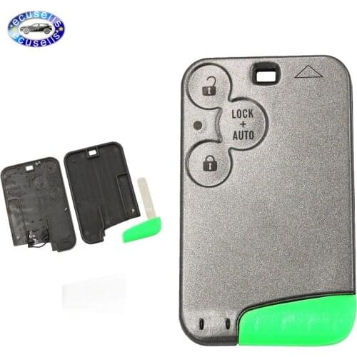 3 Buttons Remote Smart Key Card Fob Case Shell for Renault Laguna 2001-2008 Uncut Blade
