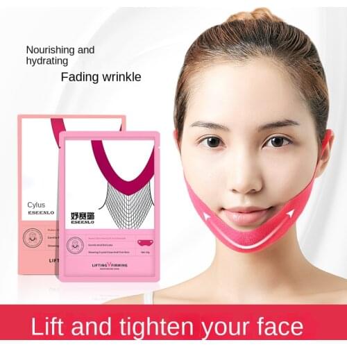 5 Pieces/Box V Face Mask Firming and Lifting Thin V Melon Seed Face Ear-hanging Bandage Female Double Chin