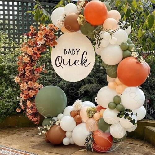 93Pcs Jungle Party Avocado Green Color Latex Balloons Garland Kit Arch Birthday Wedding Party Decorations Home Decor Baby Shower