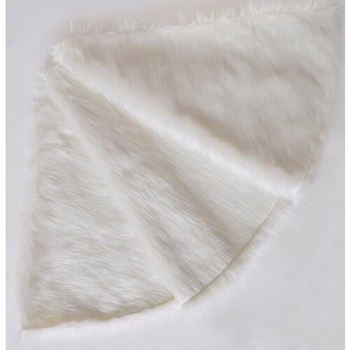 Free Shipping Extra Large 60" high quality pure white faux fur fashion decoration fashionable fur Christmas tree skirt p4748