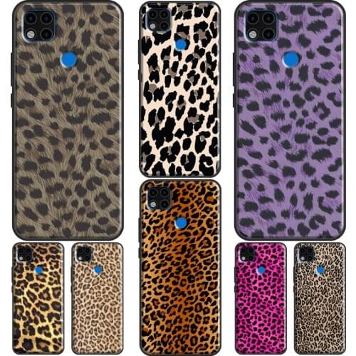 Leopard Print Phone Case For Xiaomi Redmi Note 10 Pro 8T 9S 8 9 Pro Cover For Redmi 9 9T 9A 9C 7A 8A K40