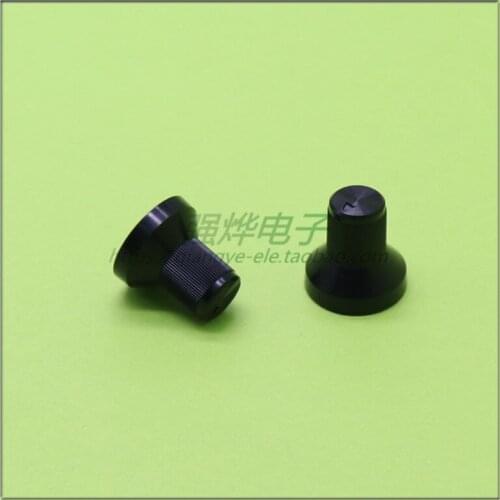 10 pieces 15*15MM black plastic knob potentiometer knob speed control knob Flower axis inner hole 6MM