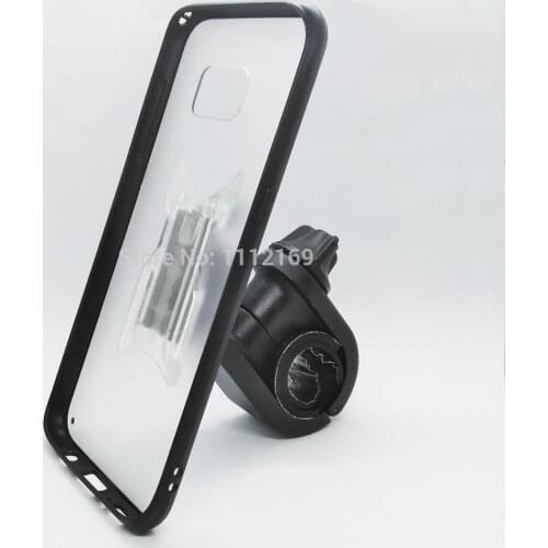 New Arrival Bicycle HandleBar Phone Holder Bike Mount Phone Holder Stand with Clear Clip Grip Case for Galaxy S6/S7/S8 Plus/S10