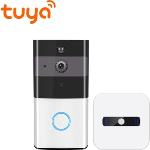 Tuya Wifi Door Video Peehole Monitoring Intercom Camera Security Doorbell System