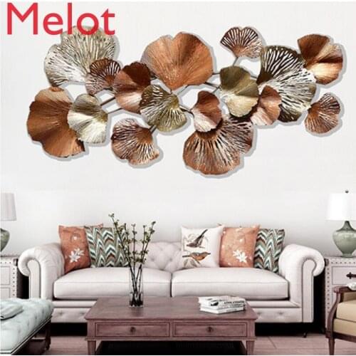 European-Style Living Room Back Wall Three-Dimensional Leaf Hanging Pieces Porch Decoration High-End Wall Hanging Decoration