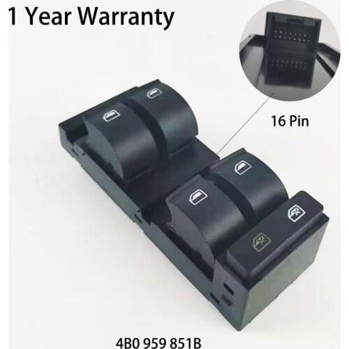 Main driving Power Window Switch For AUDI RS6 A3 A6 4B0959851B 4B0 959 851B