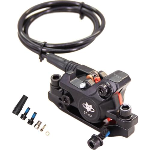 For left brake disc Front brake caliper Base A 160 B 140 Hydraulic brake lower pump Electric bike Custom tubing length caliper