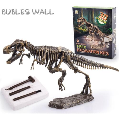 Archaeology Excavation Toys Dinosaur Science Kit Dig Fossil Game Assembles T-Rex Stegosaurus Triceratops Mammoth Skeleton Models