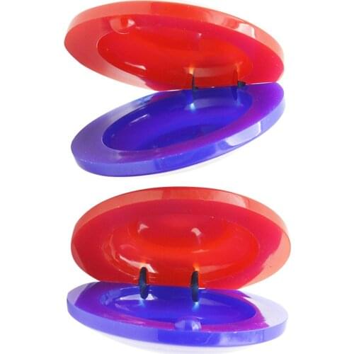 2Pcs Finger Castanets Percussion Instrument Musical Toy for Toddler Children Early Musical Education