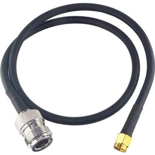 Coaxial Cable SMA Male to N Female Pigtail Extension Adapter Coax RG58 1.6 Feet 50CM