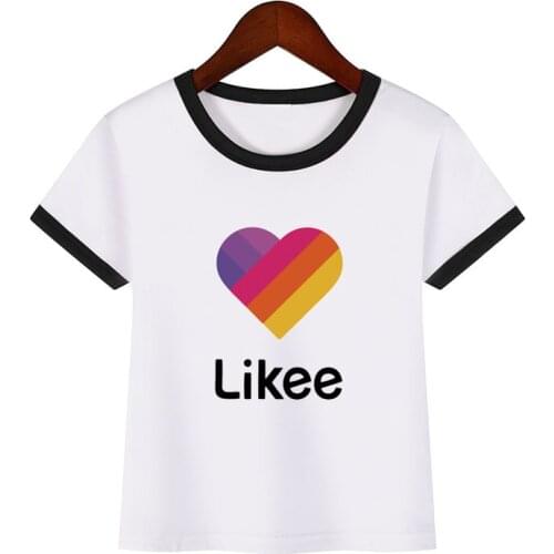 Hot Kids Likee Clothing Toddler Girl Tops love LIKEE T Shirt In Boys Girls Teenagers School T-shirts Kpop Casual Students Costum