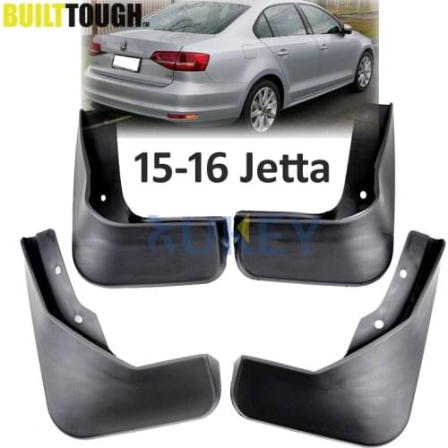 Set Molded Mud Flaps For Volkswagen VW Jetta Sedan 2015 2016 2017 Mudflaps Splash Guards Front Rear Mud Flap Mudguards Fender