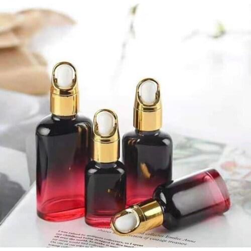 New two-color gradual change cosmetics essential oil bottling basket cover dropper bottle liquid dispensing bottle empty bottle
