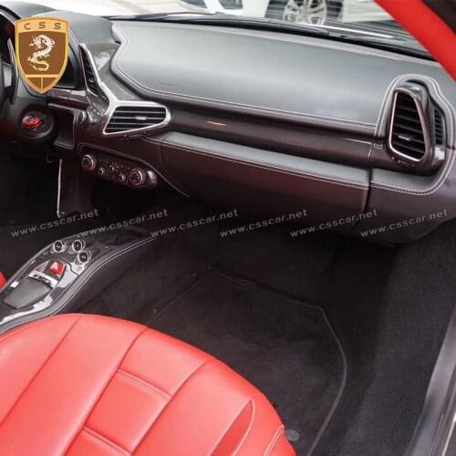 New Arrival 4 Pcs Ferrari 458 Italia Air Condition Vent Cover Oem Style dry carbon fiber interior trim original wholesale 0032