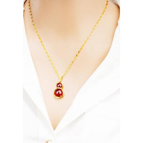 NEW ARRIVAL PURE 24K YELLOW GOLD NATURAL JADEITE COIN BAG PENDANT