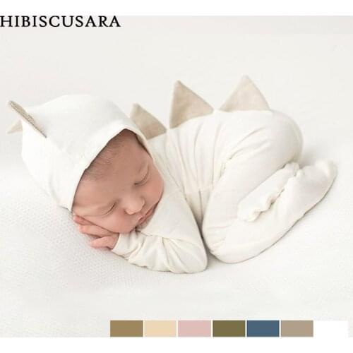 Adorable Dinosaur Newborn Baby Clothing Sets Hat 2pcs Set Bebe Boy Girl Photography Costumes Outfits Infant Rompers