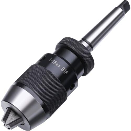 B18 1-16mm Taper Drill Chuck Arbor Self Tighten Keyless Drill Chuck & MT2-B18 Arbor For Lathe Drill MK2 Accessories